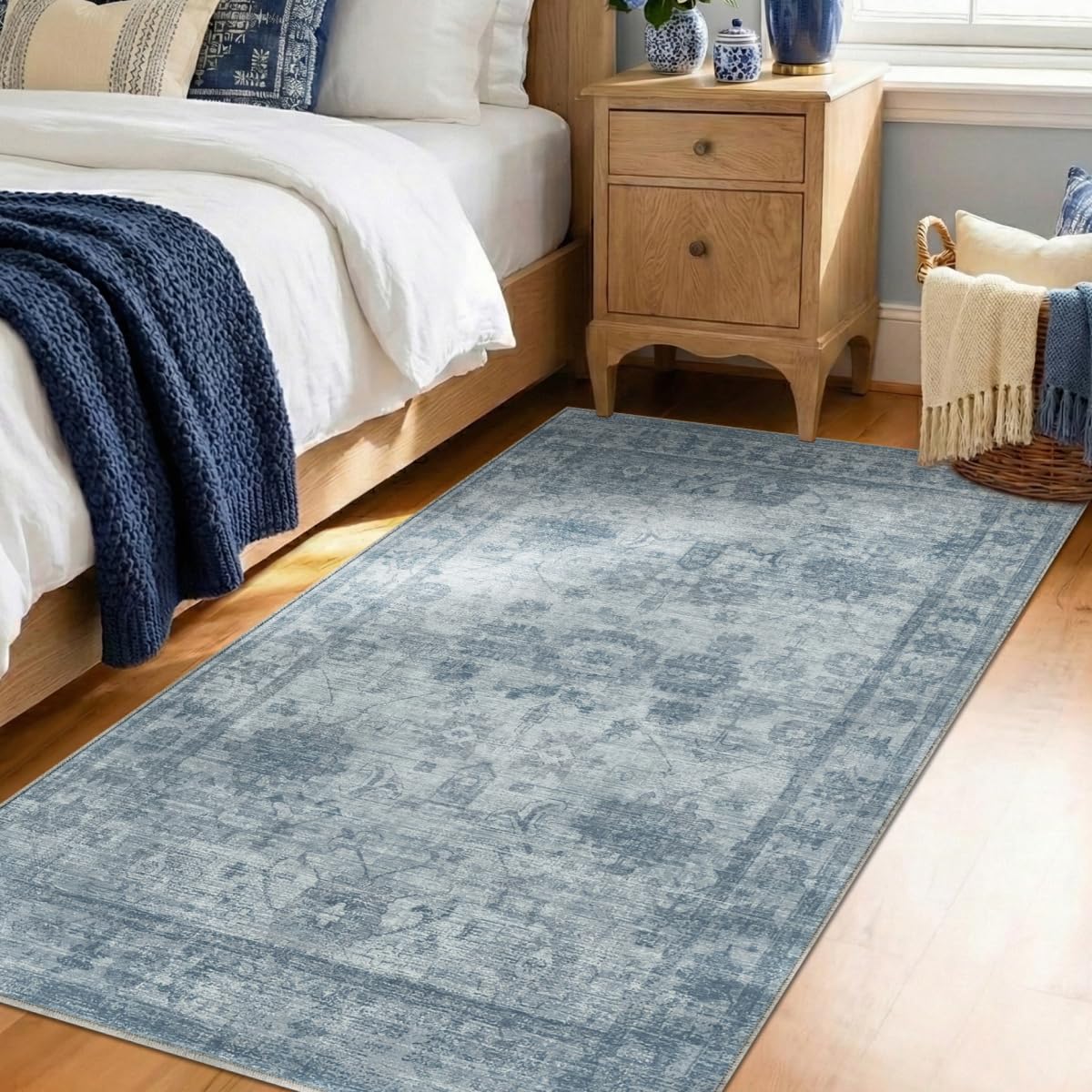 Homemate Washable Rug 8x10 Area Rugs - Vintage Rugs for Living Room