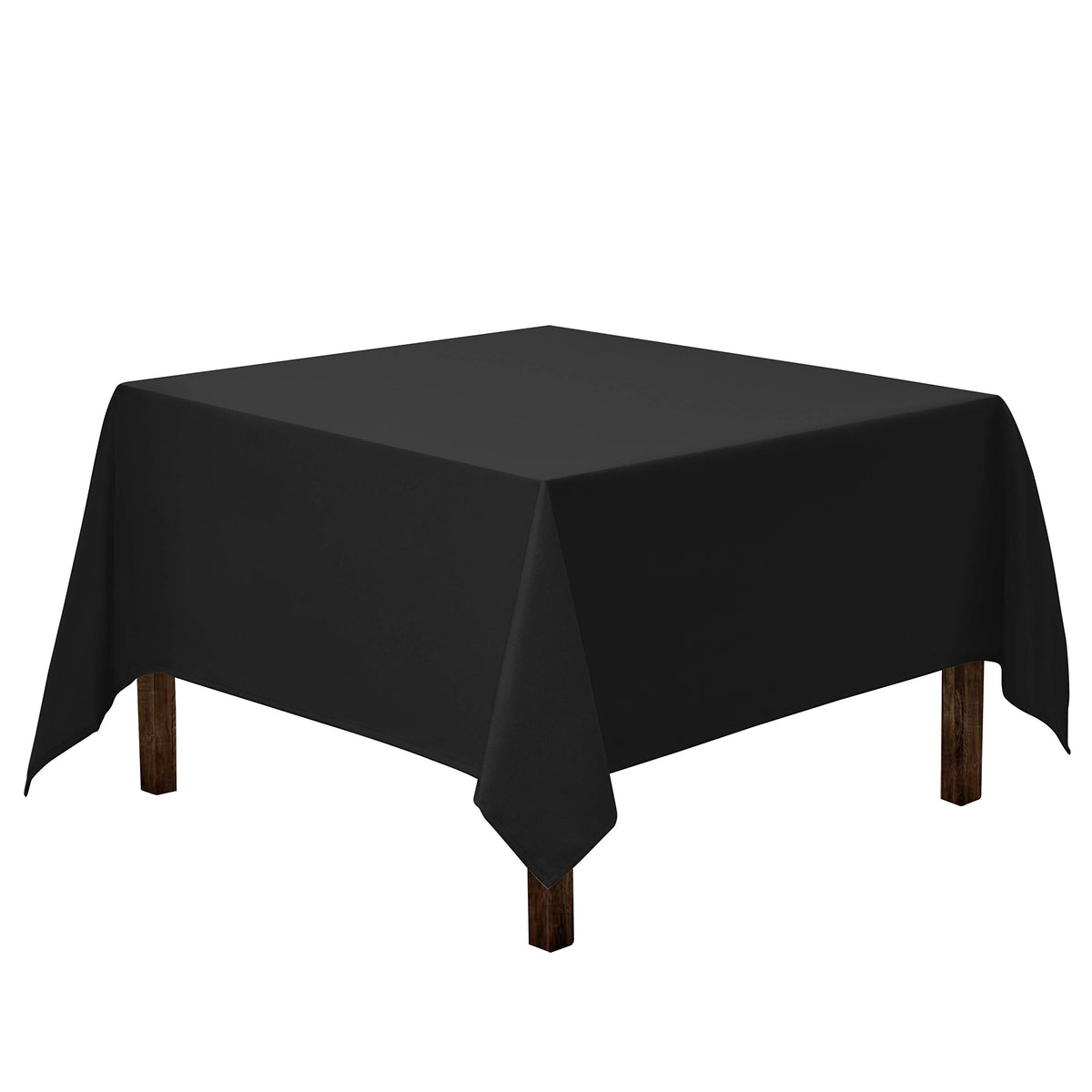 Gee Di Moda Square Tablecloth - 52 x 52 Inch Ivory Table Cloth for Small Square or Round Tables - Heavy Duty Washable Fabric - for Buffet Table, Holiday Party, Dinner, Wedding & Baby Shower