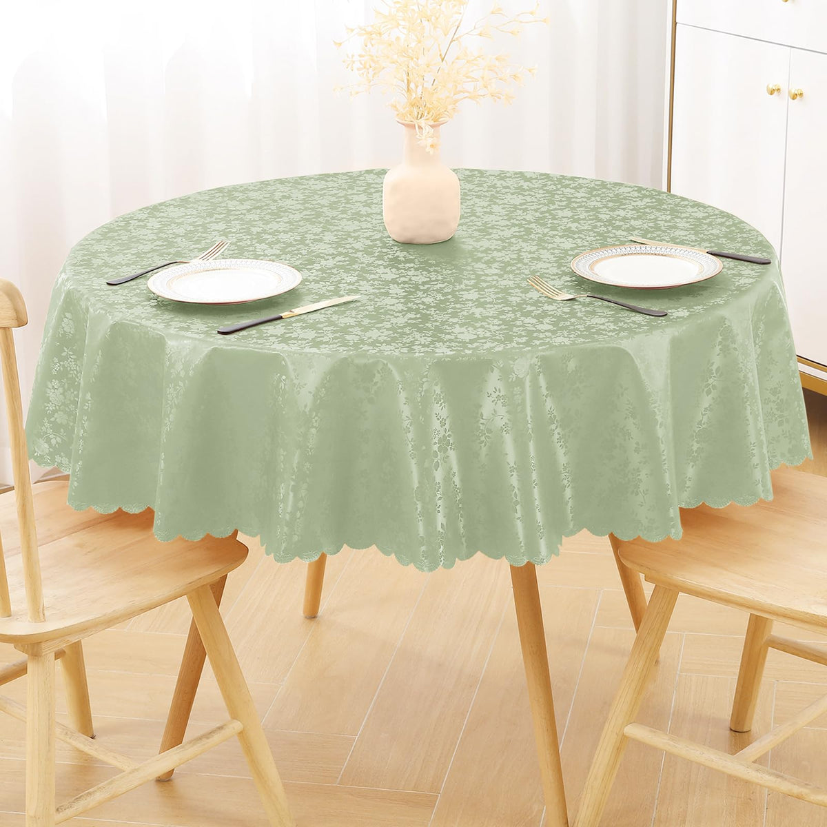 Smiry Rectangle Waterproof Heavy Duty Vinyl Tablecloths, 60 x 84 Inch