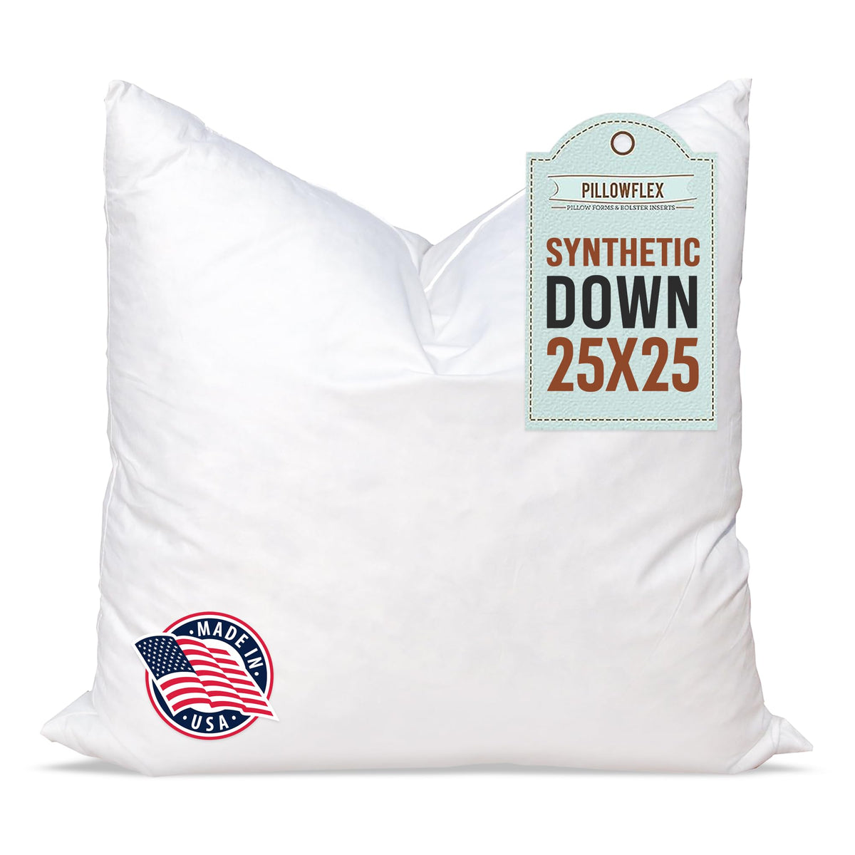Pillowflex Synthetic Down Pillow Insert 24x24 in - Karate Chop Pillow