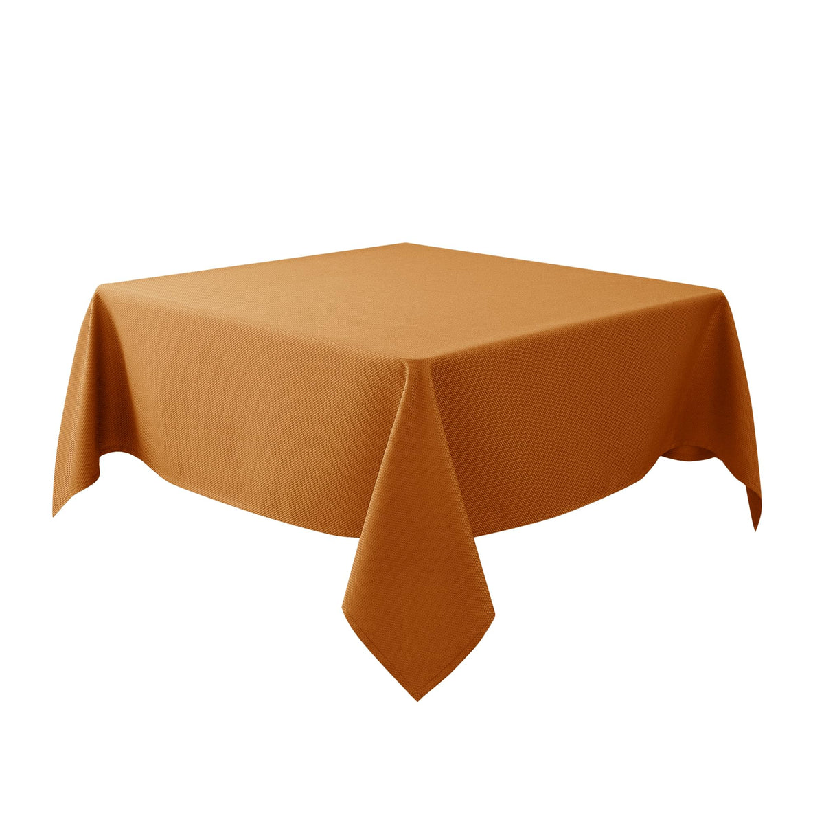 Textured Square Tablecloth-Fabric Spillproof Table Cloths-Natural 54x54"