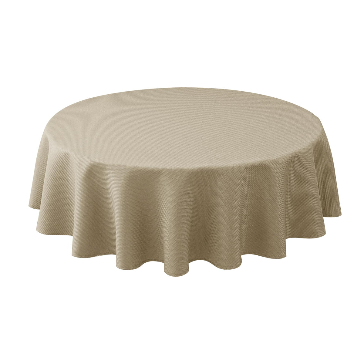 Textured Square Tablecloth-Fabric Spillproof Table Cloths-Natural 54x54"