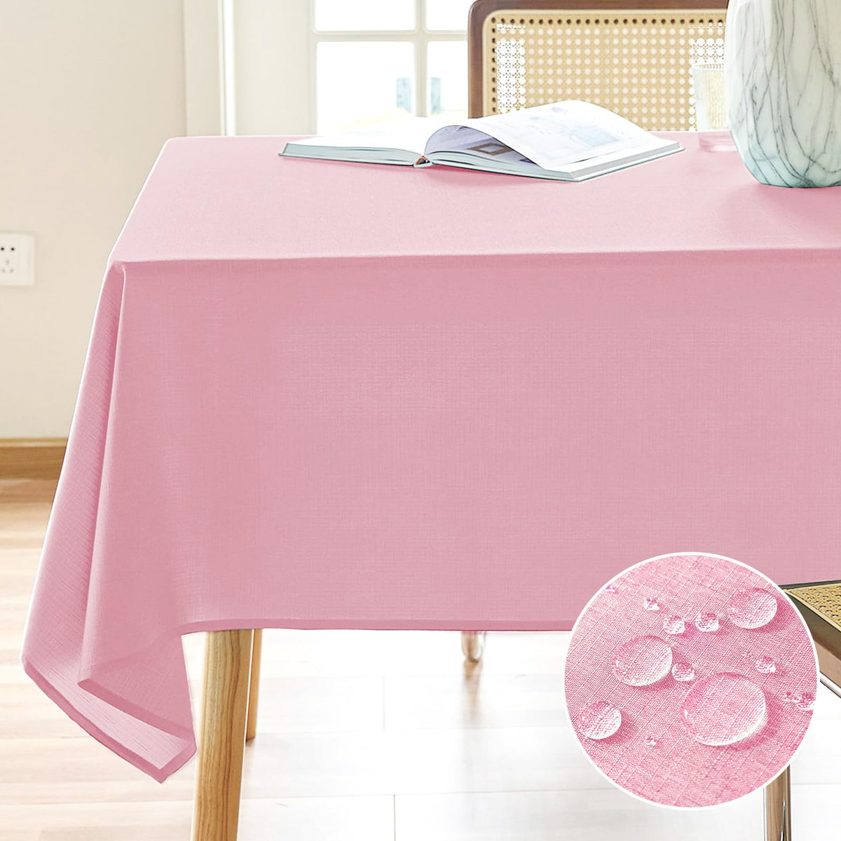 AUSSPVOCT Textured Table Cloth Rectangle 52 x 70 Inch Fall Tablecloth