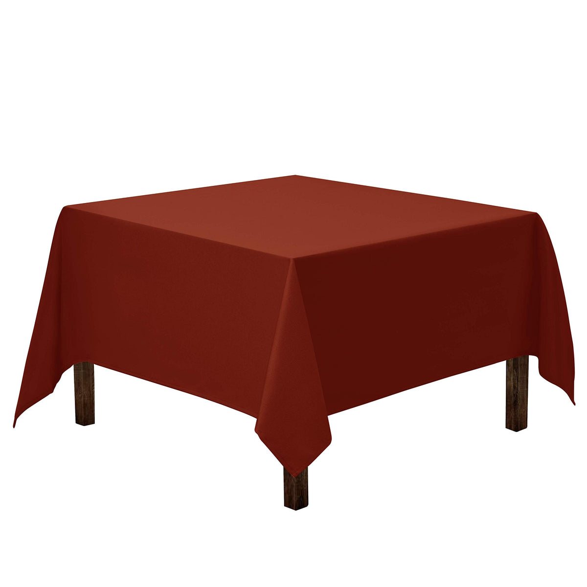Gee Di Moda Square Tablecloth - 52 x 52 Inch Ivory Table Cloth for Small Square or Round Tables - Heavy Duty Washable Fabric - for Buffet Table, Holiday Party, Dinner, Wedding & Baby Shower
