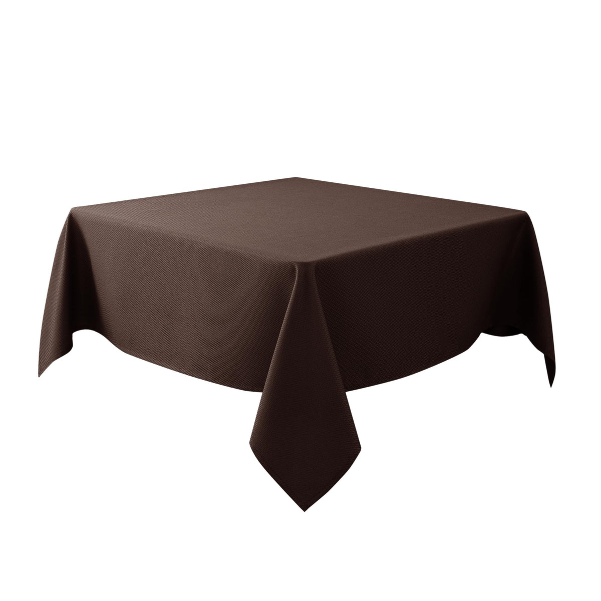 Textured Square Tablecloth-Fabric Spillproof Table Cloths-Natural 54x54"