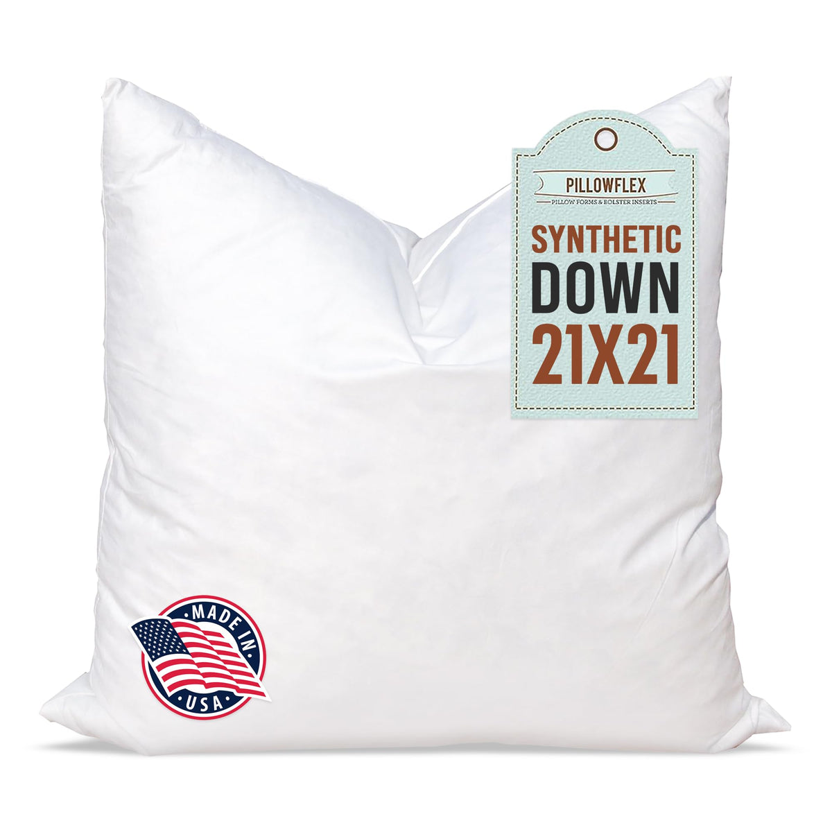 Pillowflex Synthetic Down Pillow Insert 24x24 in - Karate Chop Pillow