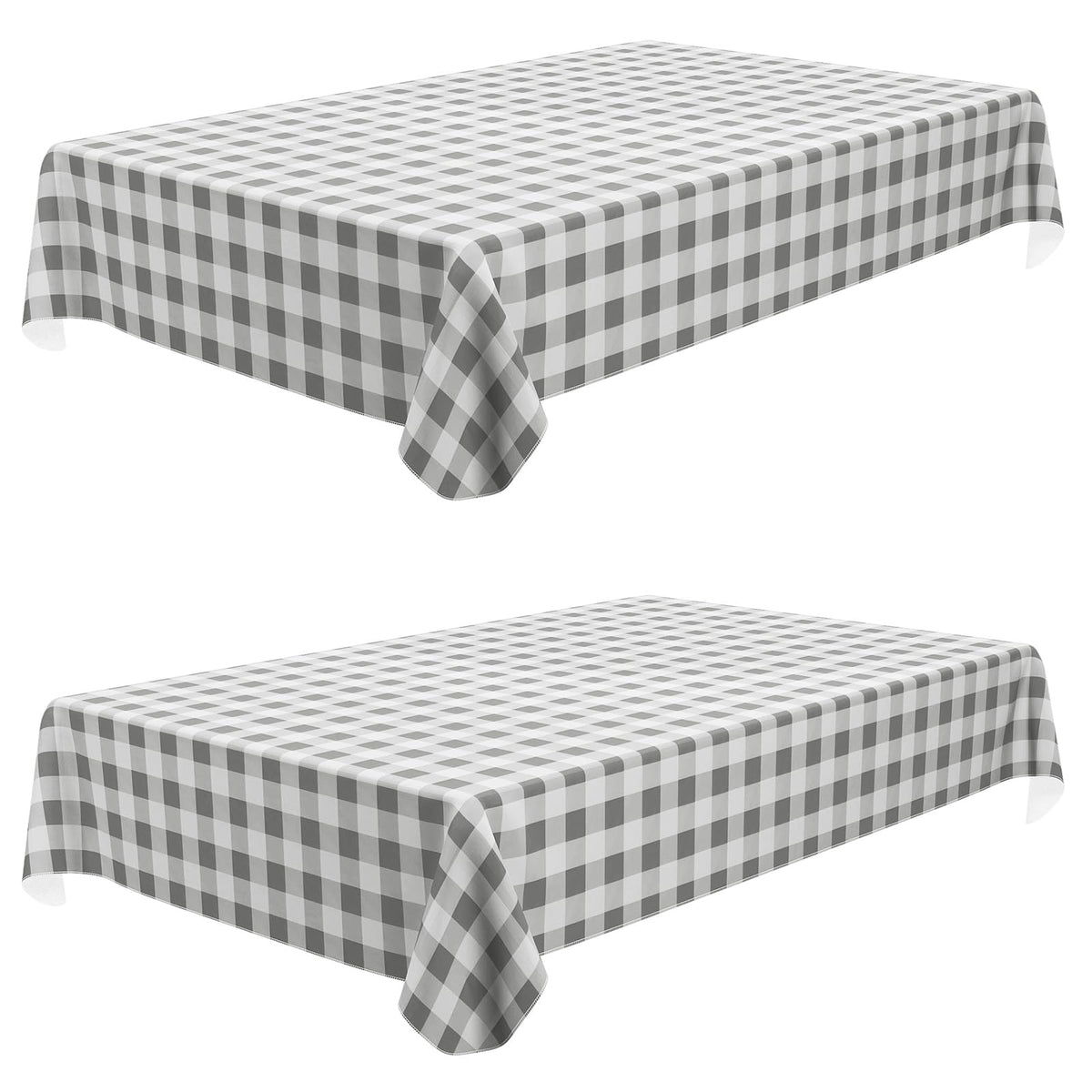 misaya Rectangular Waterproof Vinyl Table Cloth, Flannel Backed Tablecloth
