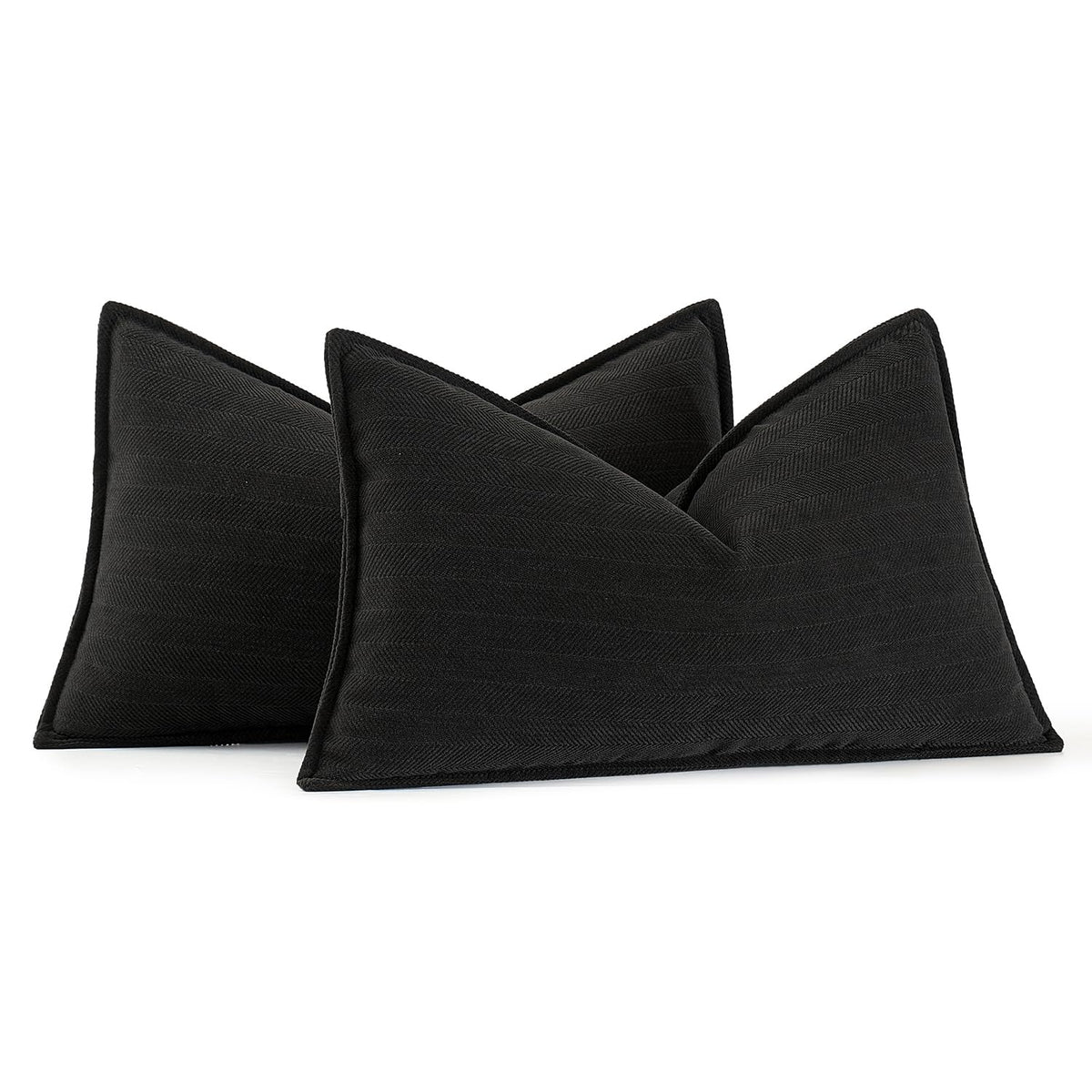 MIULEE Pack of 2 Sage Green Decorative Chenille Pillow Covers 20x20 Inch