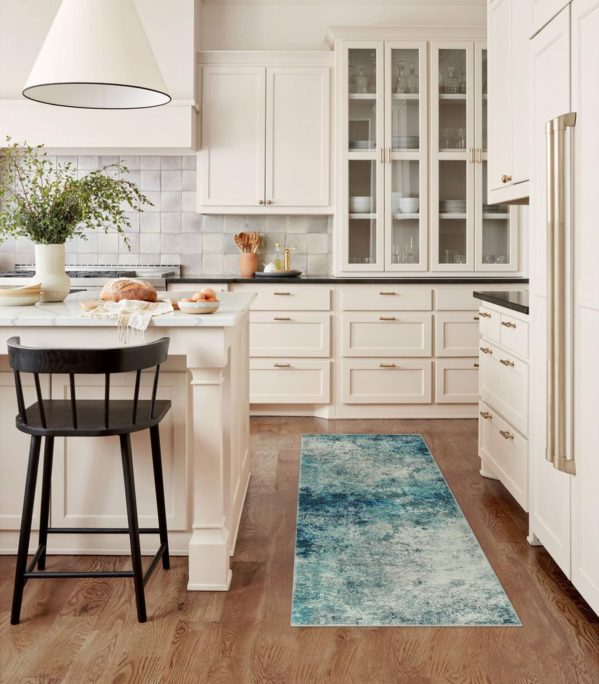 Lahome Modern Abstract Washable 5x7 Area Rugs for Living Room, Colorful Soft Bedroom Rug Low Pile Non Slip,Stain Resistance Dining Room Carpet for Nursery Office Entrance Home Office Decor