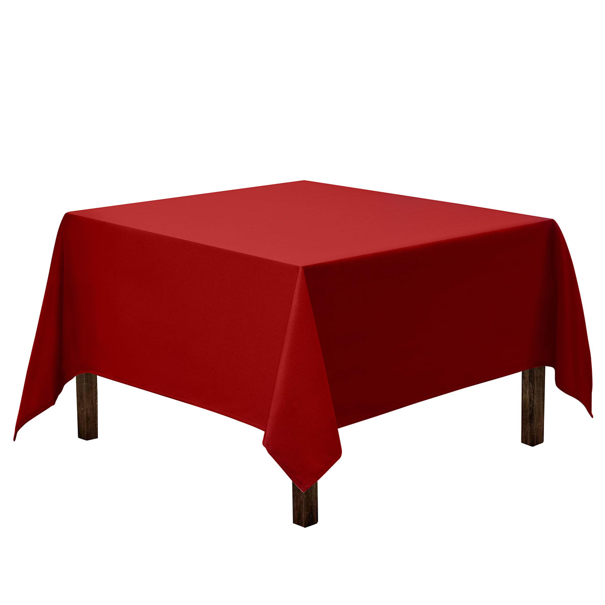 Gee Di Moda Square Tablecloth - 52 x 52 Inch Ivory Table Cloth for Small Square or Round Tables - Heavy Duty Washable Fabric - for Buffet Table, Holiday Party, Dinner, Wedding & Baby Shower