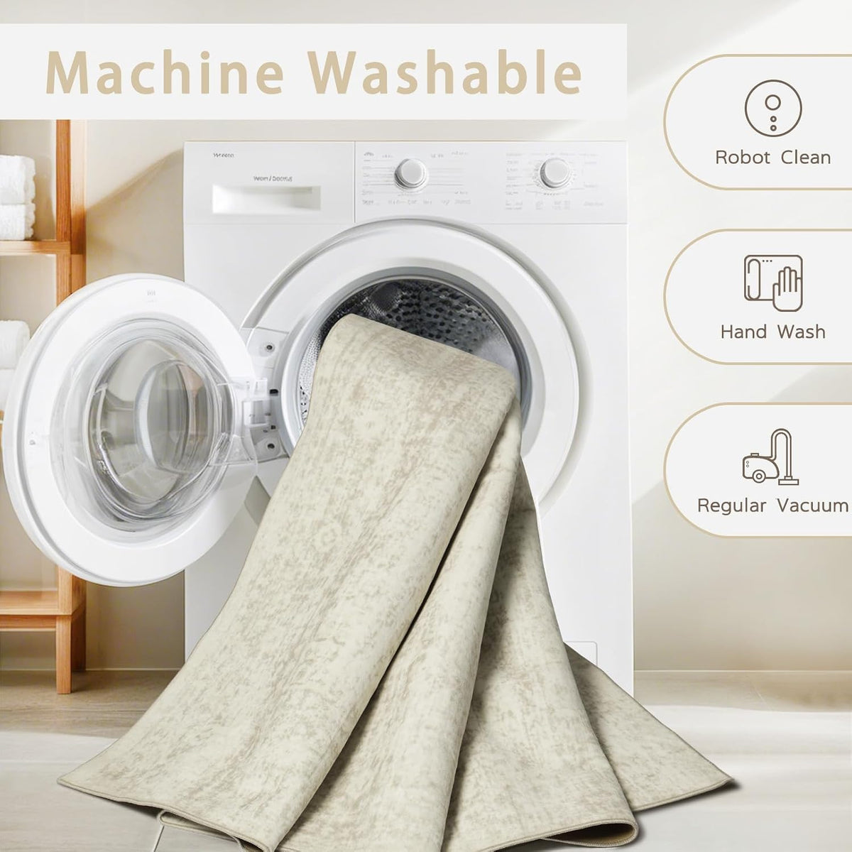 Washable Rugs 8x10 Area Rugs for Living Room,Bedroom,Dining Room Carpet