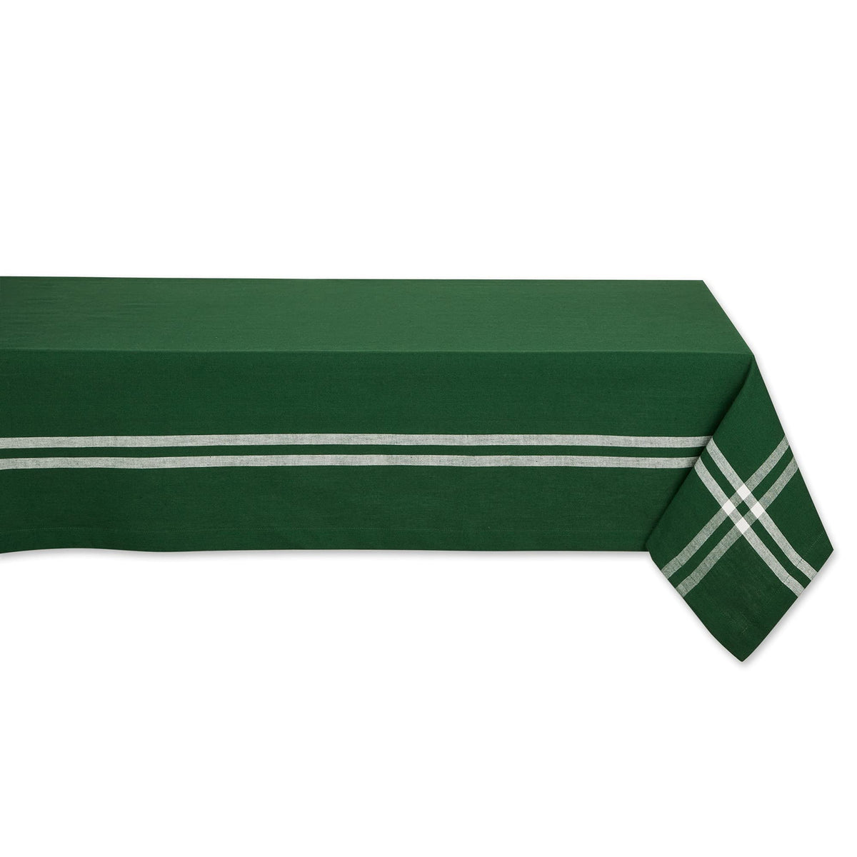 DII French Stripe Tabletop Collection Farmhouse Style Dining Table Linen Tablecloth, 60x120, Blue Chambray