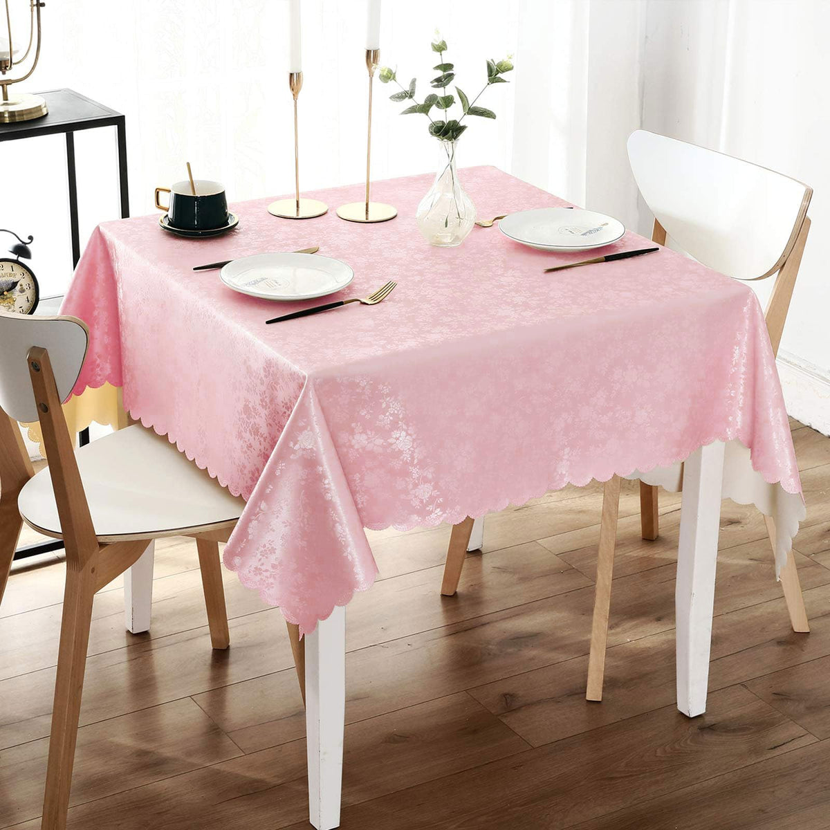 Smiry Rectangle Waterproof Heavy Duty Vinyl Tablecloths, 60 x 84 Inch