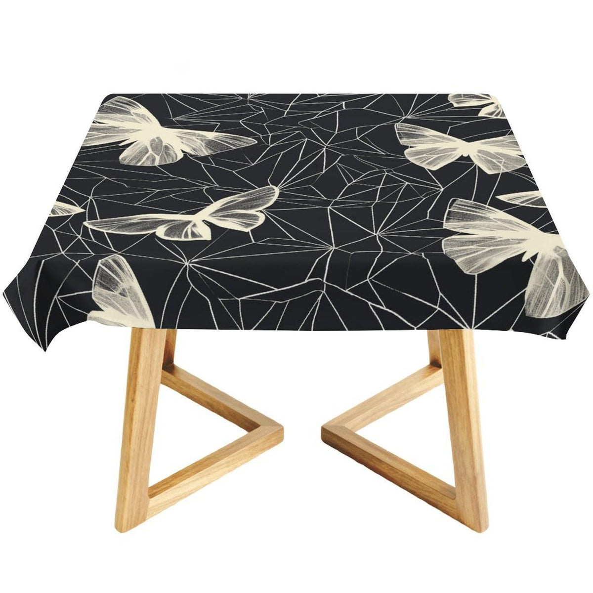 domirica Square & Rectangle Tablecloth, Trendy Floral Art Pattern, Waterproof Oil-Proof Wipeable Polyester Cover, Decorative Table Cloth for Kitchen, Picnic, Camping, Wedding Indoor Outdoor Party