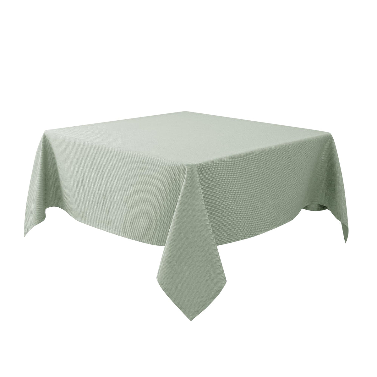 Textured Square Tablecloth-Fabric Spillproof Table Cloths-Natural 54x54"