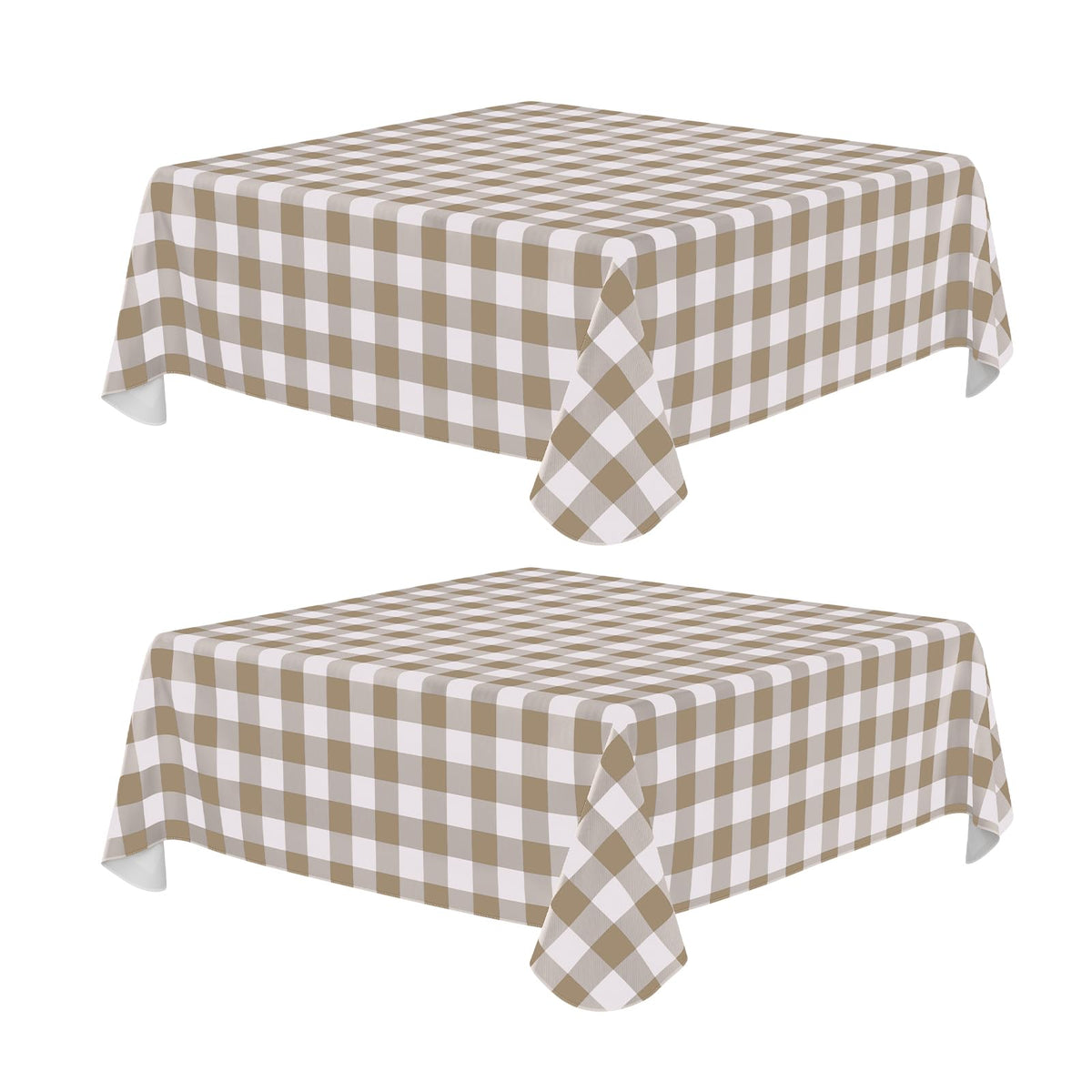 misaya Rectangular Waterproof Vinyl Table Cloth, Flannel Backed Tablecloth