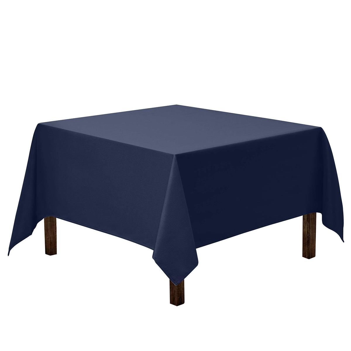 Gee Di Moda Square Tablecloth - 52 x 52 Inch Ivory Table Cloth for Small Square or Round Tables - Heavy Duty Washable Fabric - for Buffet Table, Holiday Party, Dinner, Wedding & Baby Shower