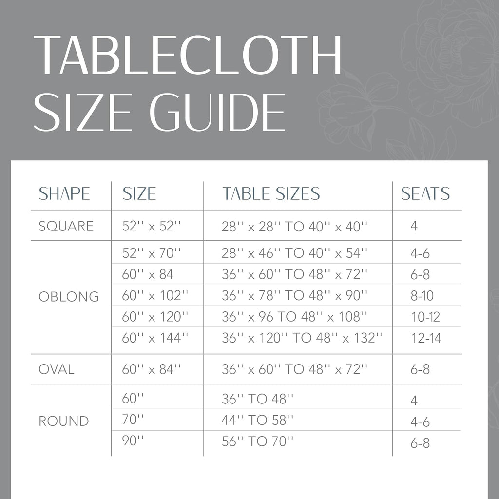Elrene Home Fashions Laurel Solid Texture Water and Stain Resistant Tablecloth, 90" Round, Gray