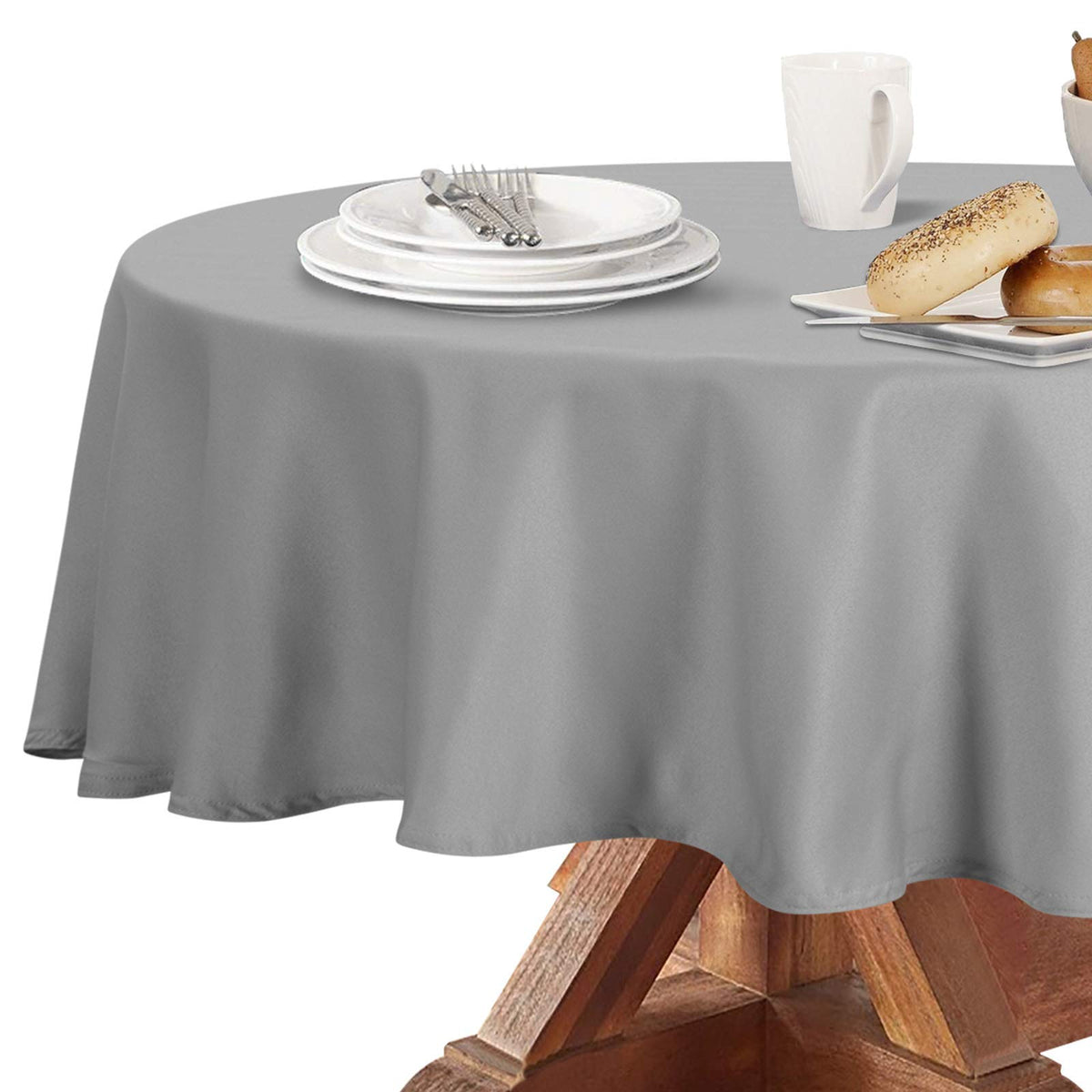 Obstal Rectangle Table Cloth, Navy Blue, 60 x 84 Inch