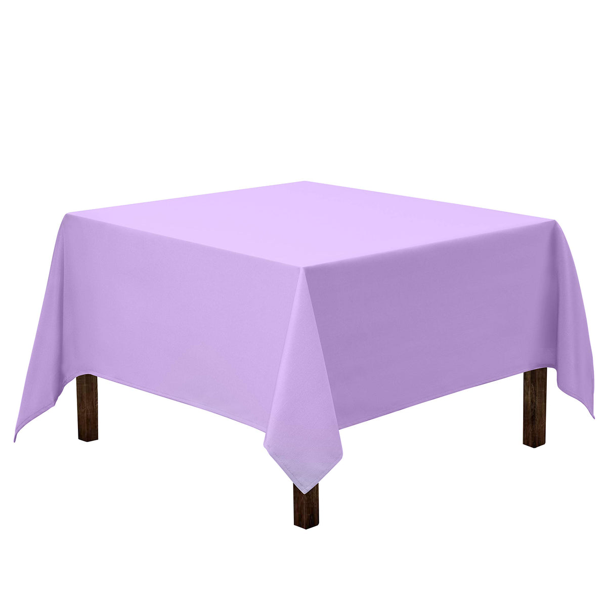 Gee Di Moda Square Tablecloth - 52 x 52 Inch Ivory Table Cloth for Small Square or Round Tables - Heavy Duty Washable Fabric - for Buffet Table, Holiday Party, Dinner, Wedding & Baby Shower