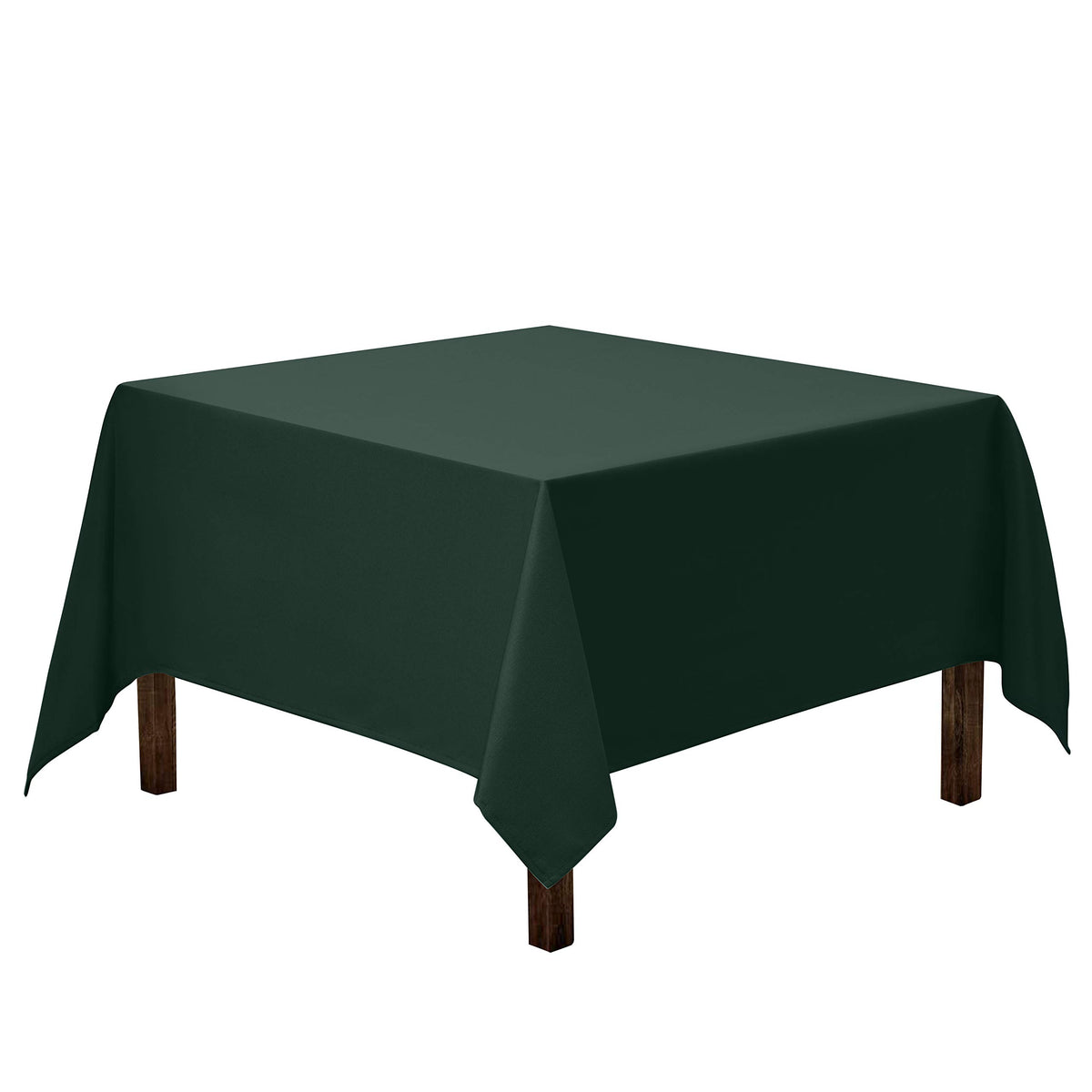 Gee Di Moda Square Tablecloth - 52 x 52 Inch Ivory Table Cloth for Small Square or Round Tables - Heavy Duty Washable Fabric - for Buffet Table, Holiday Party, Dinner, Wedding & Baby Shower