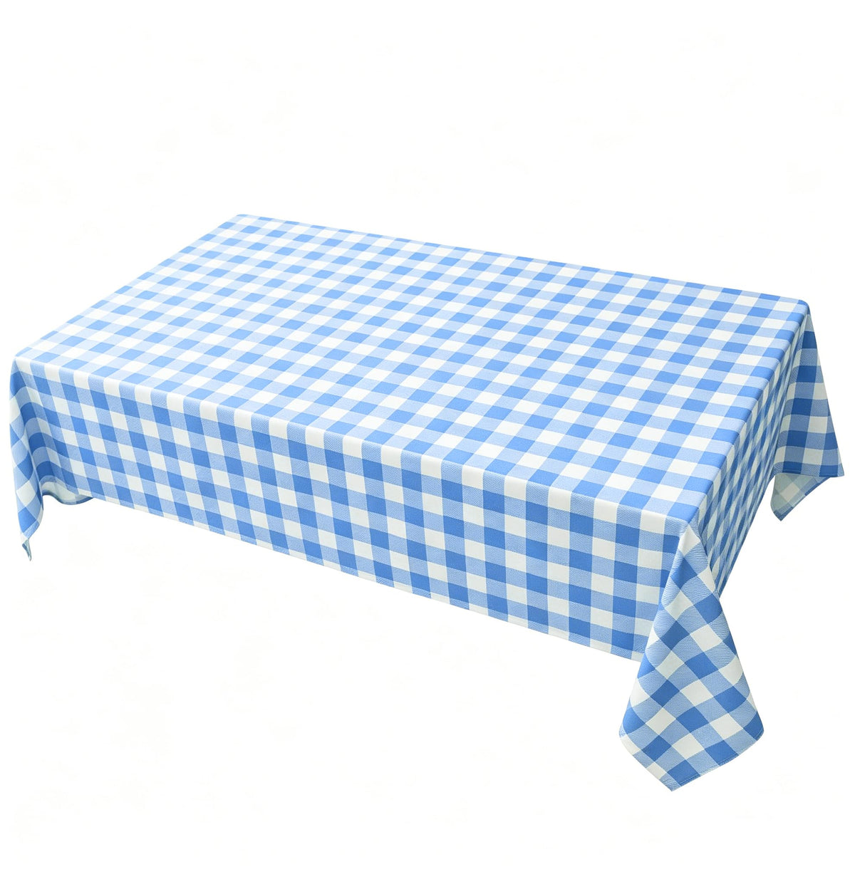 Waterproof Checkered Tablecloth Fabric - Rectangle 58x84 Inch Classic Gingham Buffalo Plaid Table Cloth for Indoor/Outdoor Use - Washable Table Cover for Kitchen, BBQs, and Parties