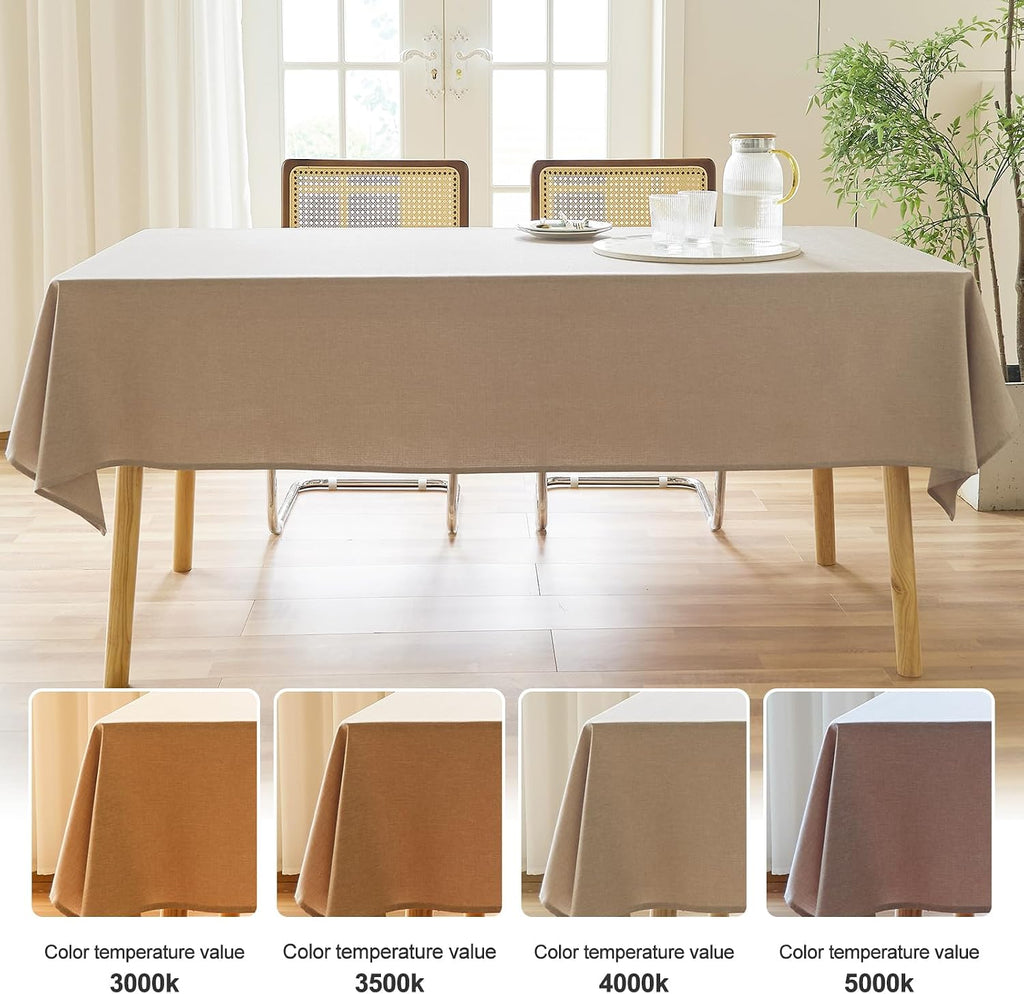 AUSSPVOCT Textured Table Cloth Rectangle 52 x 70 Inch Fall Tablecloth