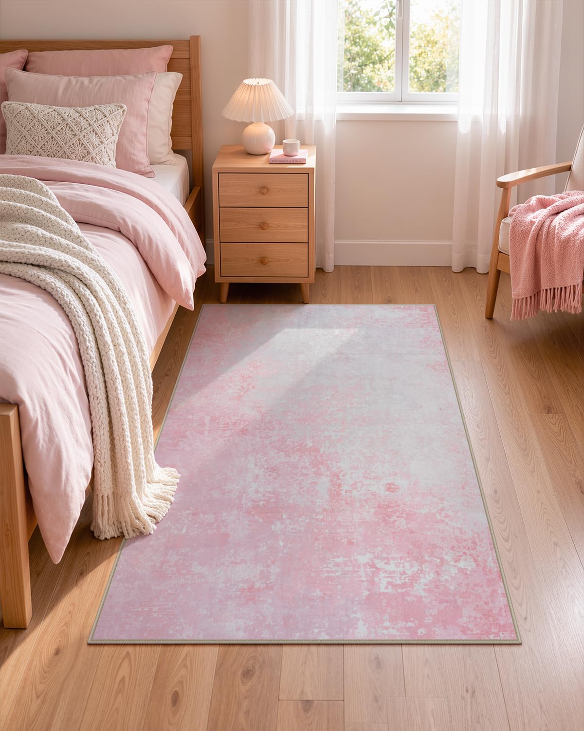 Lahome Modern Abstract Washable 5x7 Area Rugs for Living Room, Colorful Soft Bedroom Rug Low Pile Non Slip,Stain Resistance Dining Room Carpet for Nursery Office Entrance Home Office Decor