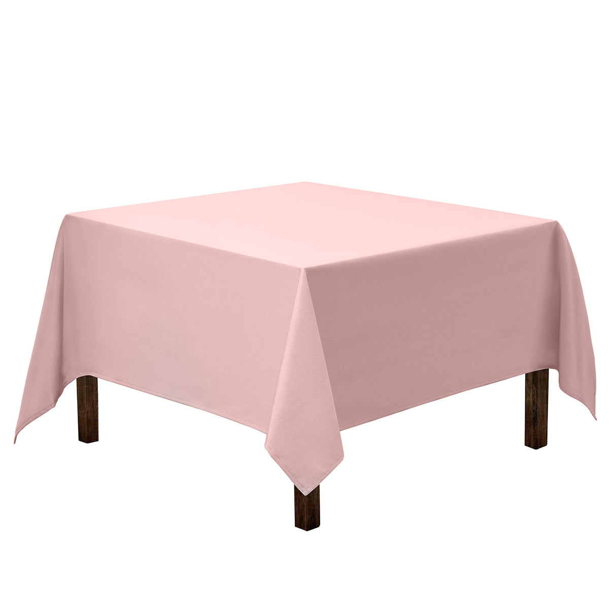 Gee Di Moda Square Tablecloth - 52 x 52 Inch Ivory Table Cloth for Small Square or Round Tables - Heavy Duty Washable Fabric - for Buffet Table, Holiday Party, Dinner, Wedding & Baby Shower