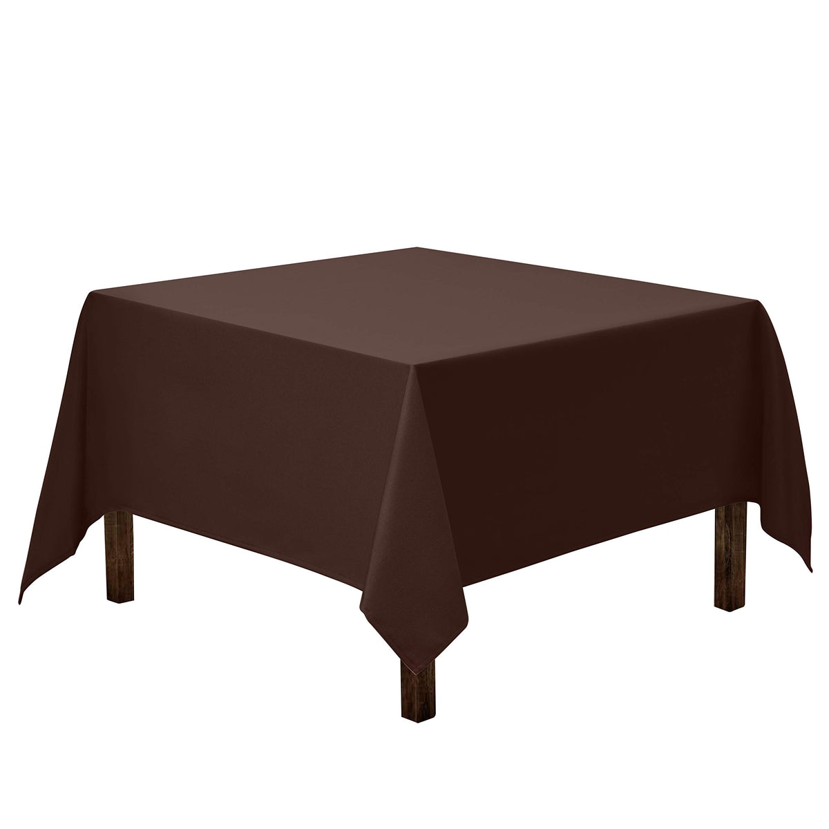Gee Di Moda Square Tablecloth - 52 x 52 Inch Ivory Table Cloth for Small Square or Round Tables - Heavy Duty Washable Fabric - for Buffet Table, Holiday Party, Dinner, Wedding & Baby Shower