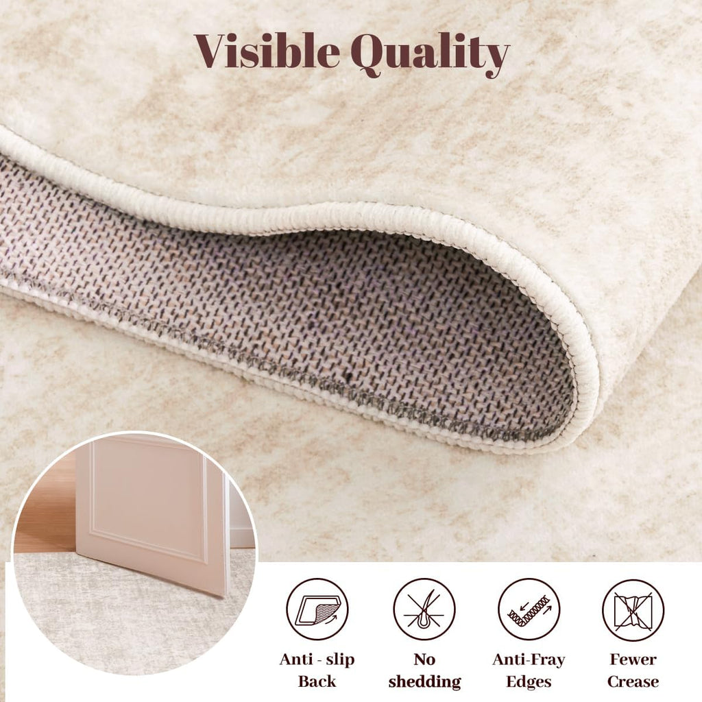 Homemate Washable Rug 8x10 Area Rugs - Vintage Rugs for Living Room