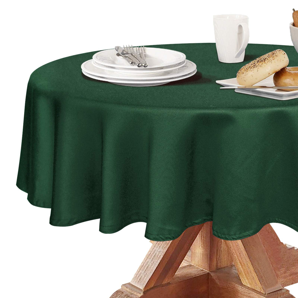 Obstal Rectangle Table Cloth, Navy Blue, 60 x 84 Inch