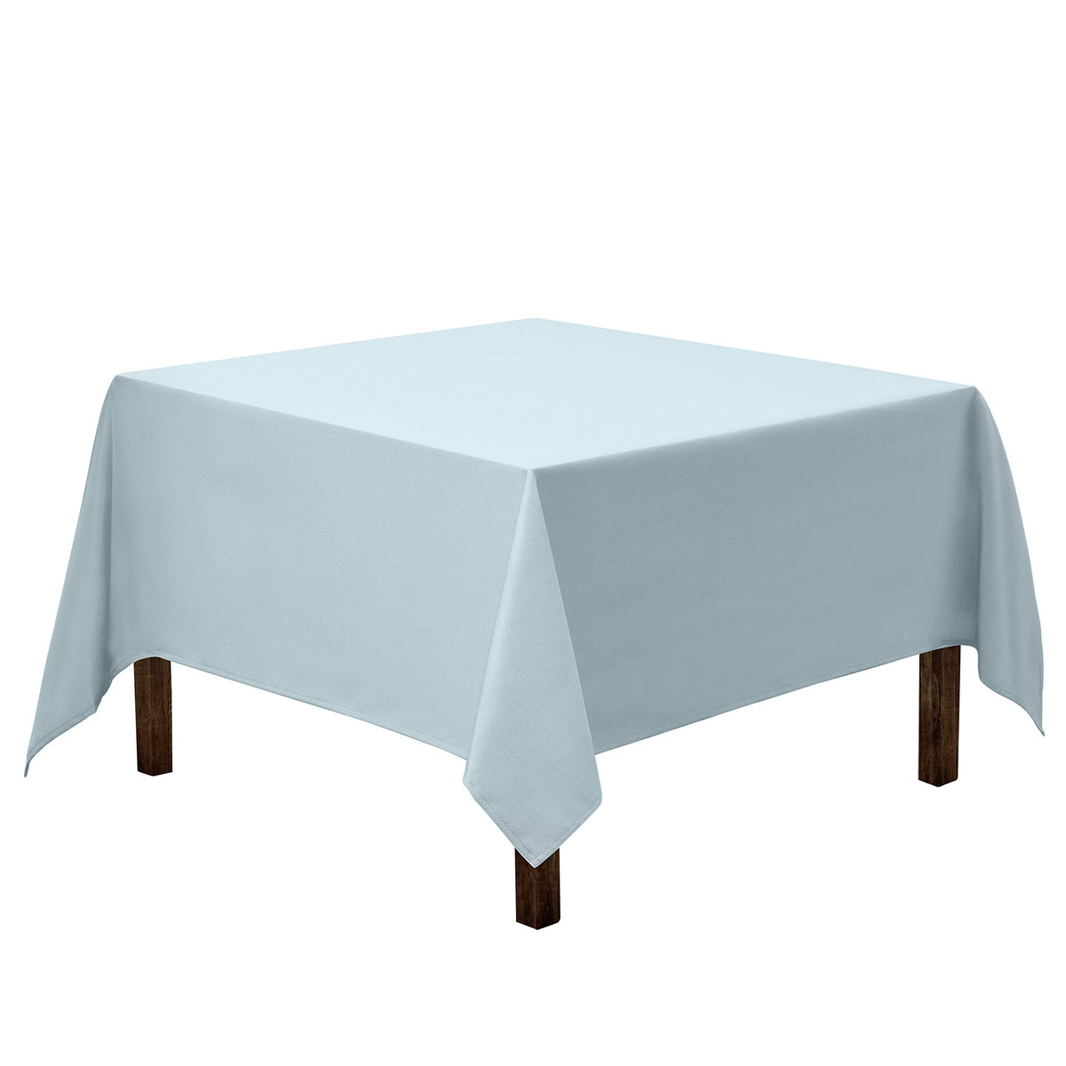 Gee Di Moda Square Tablecloth - 52 x 52 Inch Ivory Table Cloth for Small Square or Round Tables - Heavy Duty Washable Fabric - for Buffet Table, Holiday Party, Dinner, Wedding & Baby Shower