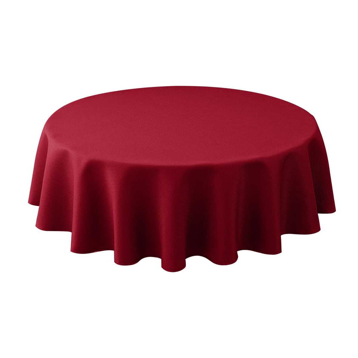 Textured Square Tablecloth-Fabric Spillproof Table Cloths-Natural 54x54"