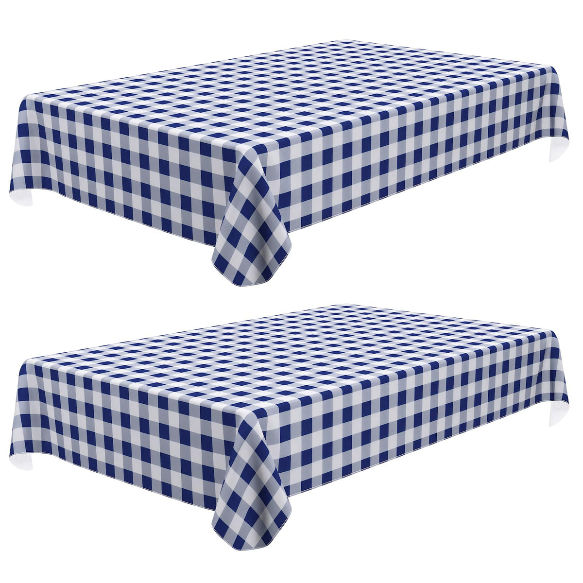 misaya Rectangular Waterproof Vinyl Table Cloth, Flannel Backed Tablecloth