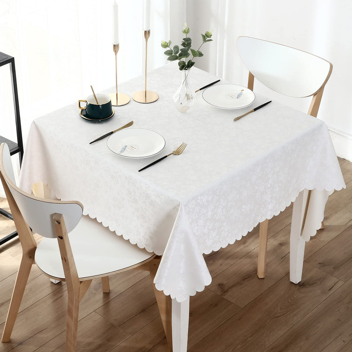 Smiry Rectangle Waterproof Heavy Duty Vinyl Tablecloths, 60 x 84 Inch