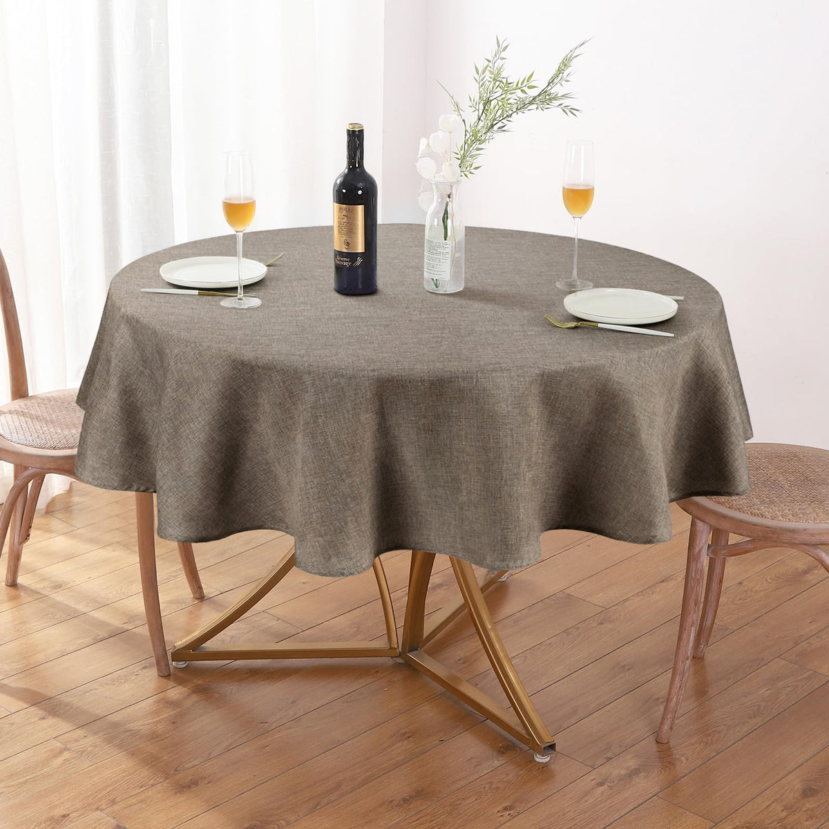AUSSPVOCT Textured Table Cloth Rectangle 52 x 70 Inch Fall Tablecloth