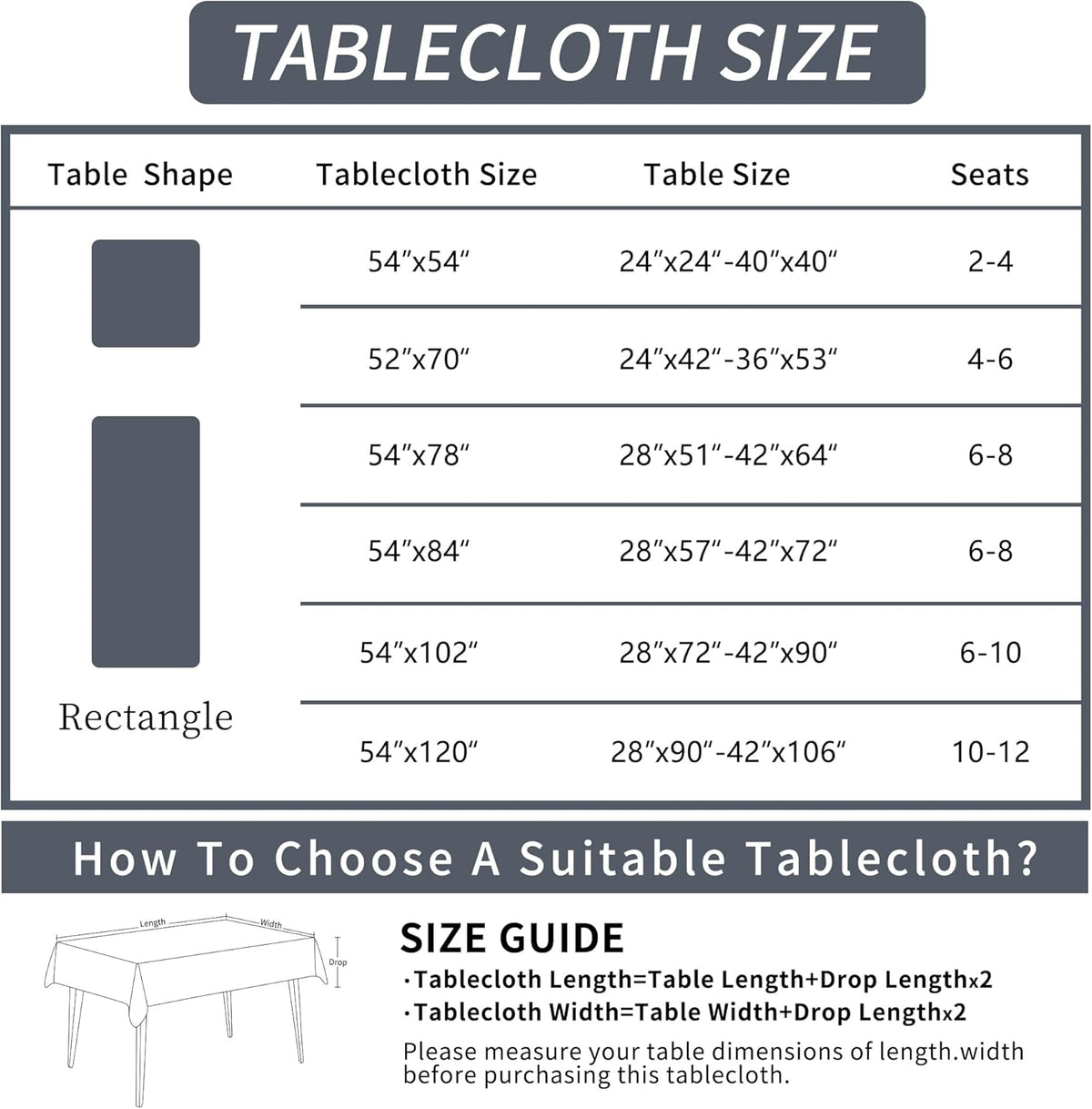 Rectangle Table Cloth,100% Waterproof Tablecloth Oil Proof Spill Proof Vinyl Table Cloth, Wipe Clean Plastic Table Cover for Dining, Camping, Indoor and Outdoor 52" x 70",Leaves