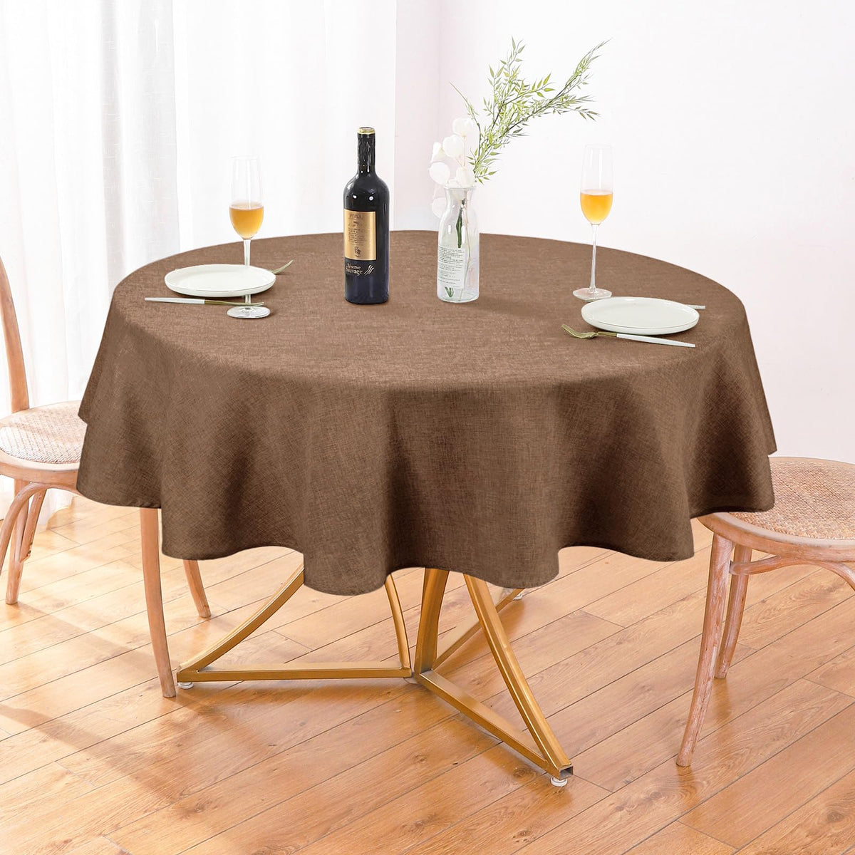 AUSSPVOCT Textured Table Cloth Rectangle 52 x 70 Inch Fall Tablecloth