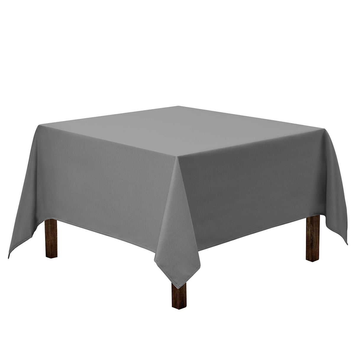 Gee Di Moda Square Tablecloth - 52 x 52 Inch Ivory Table Cloth for Small Square or Round Tables - Heavy Duty Washable Fabric - for Buffet Table, Holiday Party, Dinner, Wedding & Baby Shower