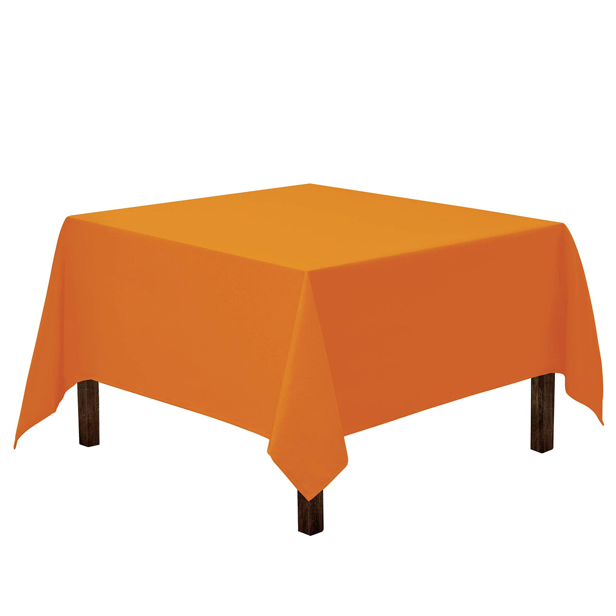 Gee Di Moda Square Tablecloth - 52 x 52 Inch Ivory Table Cloth for Small Square or Round Tables - Heavy Duty Washable Fabric - for Buffet Table, Holiday Party, Dinner, Wedding & Baby Shower