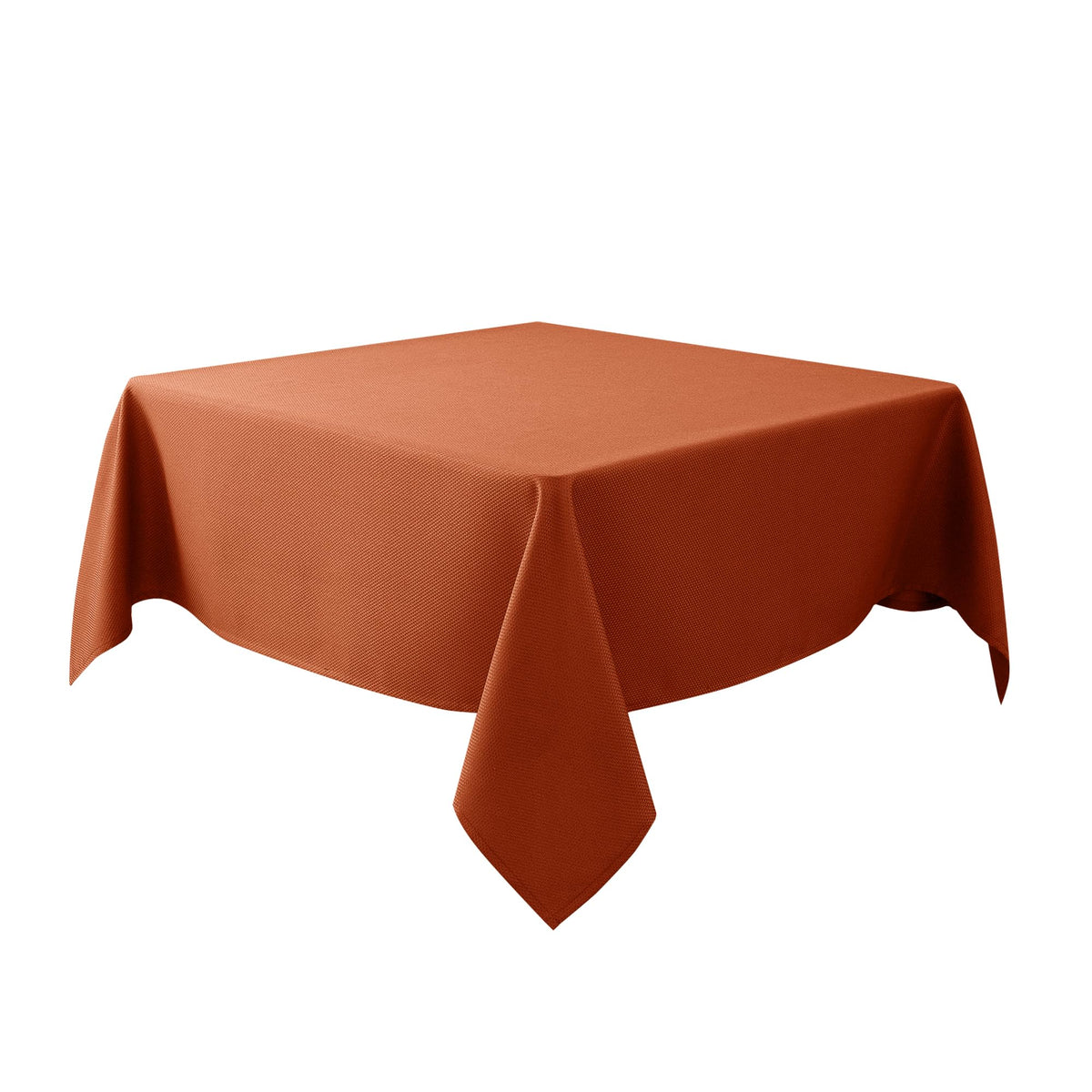 Textured Square Tablecloth-Fabric Spillproof Table Cloths-Natural 54x54"