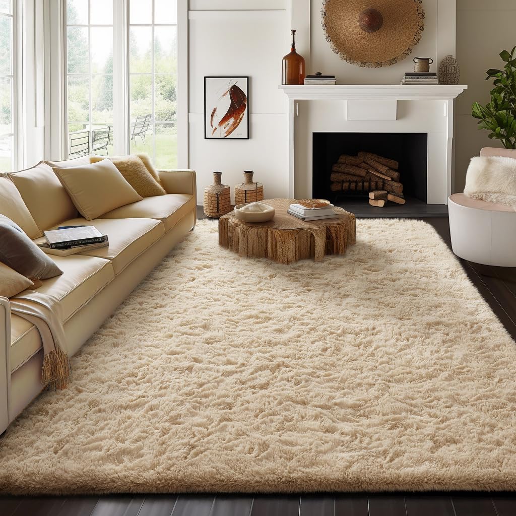 Ophanie Small Rug Upgrade Non Slip Throw Bedside Area Rugs, Fluffy Soft Grey Mini Bedroom Carpet, Affordable Door Entryway Indoor Inside Front Entrance Dog 2x3 Mat, Home Decor Aesthetic, Nursery
