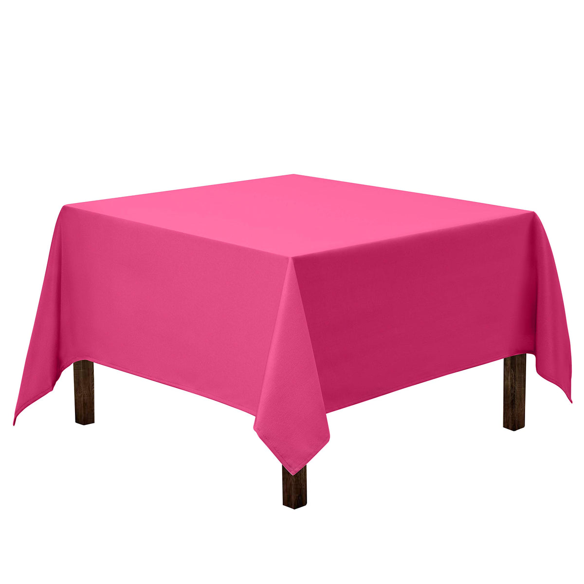 Gee Di Moda Square Tablecloth - 52 x 52 Inch Ivory Table Cloth for Small Square or Round Tables - Heavy Duty Washable Fabric - for Buffet Table, Holiday Party, Dinner, Wedding & Baby Shower