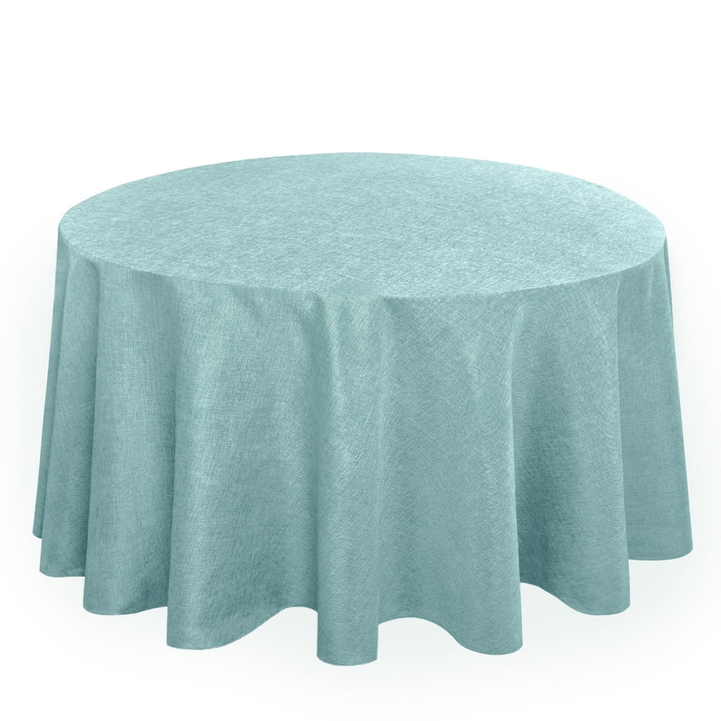 Hiasan Beige Faux Linen Rectangle Tablecloth 54 x 80 Inch for Dining Room