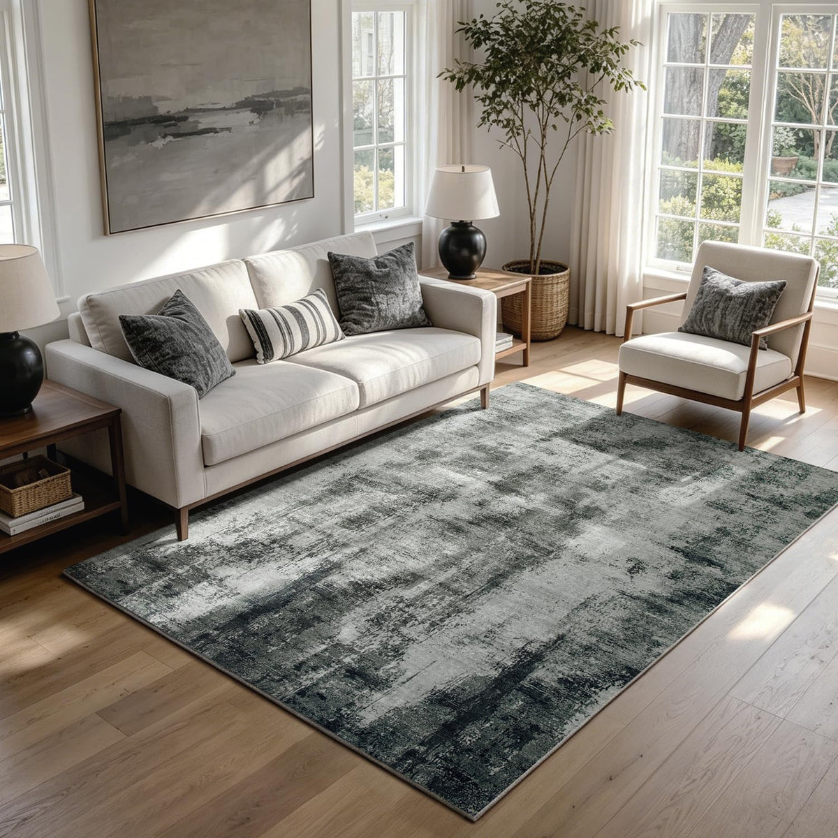 Washable Rugs 8x10 Area Rugs for Living Room,Bedroom,Dining Room,Nursery