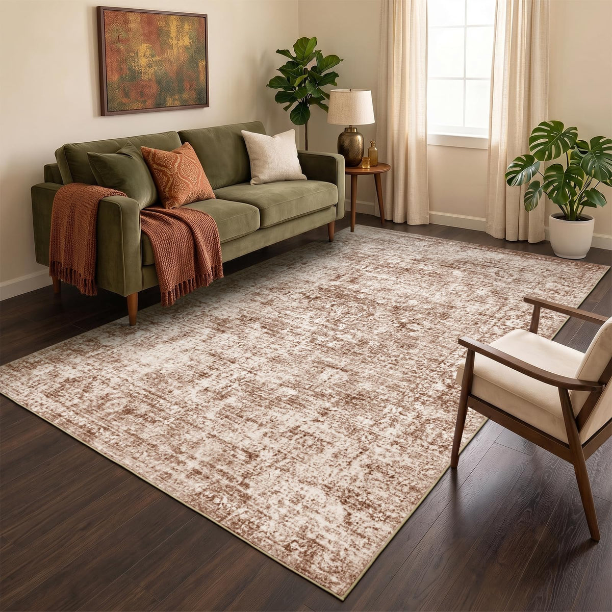 Homemate Washable Rug 8x10 Area Rugs - Vintage Rugs for Living Room