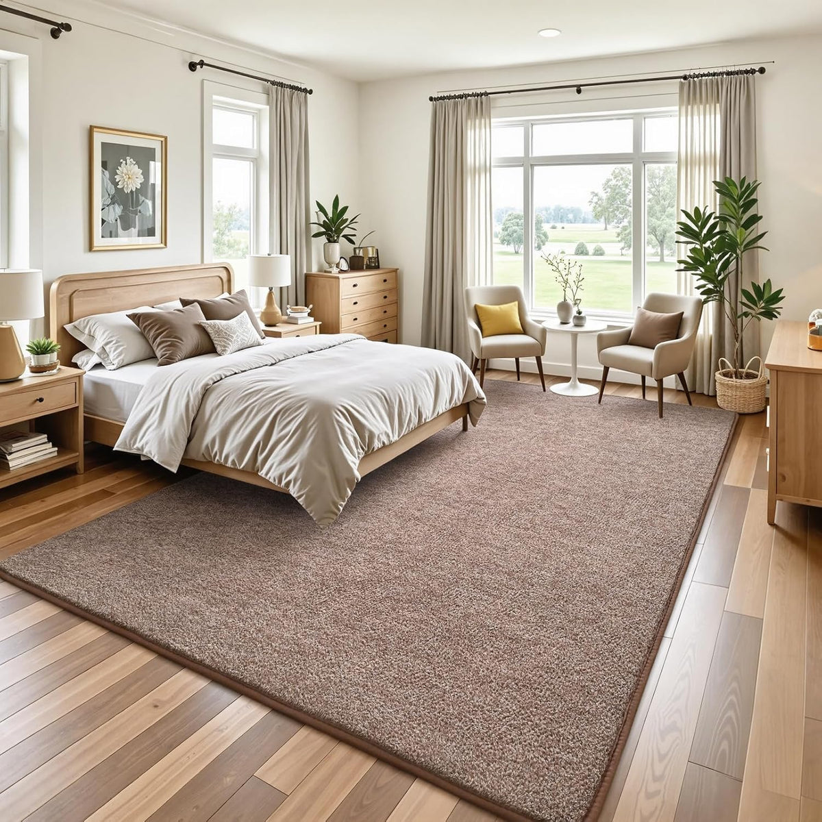 Keeko 4x6 Area Rugs for Living Room,Soft Washable Memory Foam Bedroom Rug