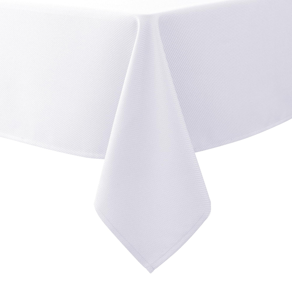 Textured Square Tablecloth-Fabric Spillproof Table Cloths-Natural 54x54"