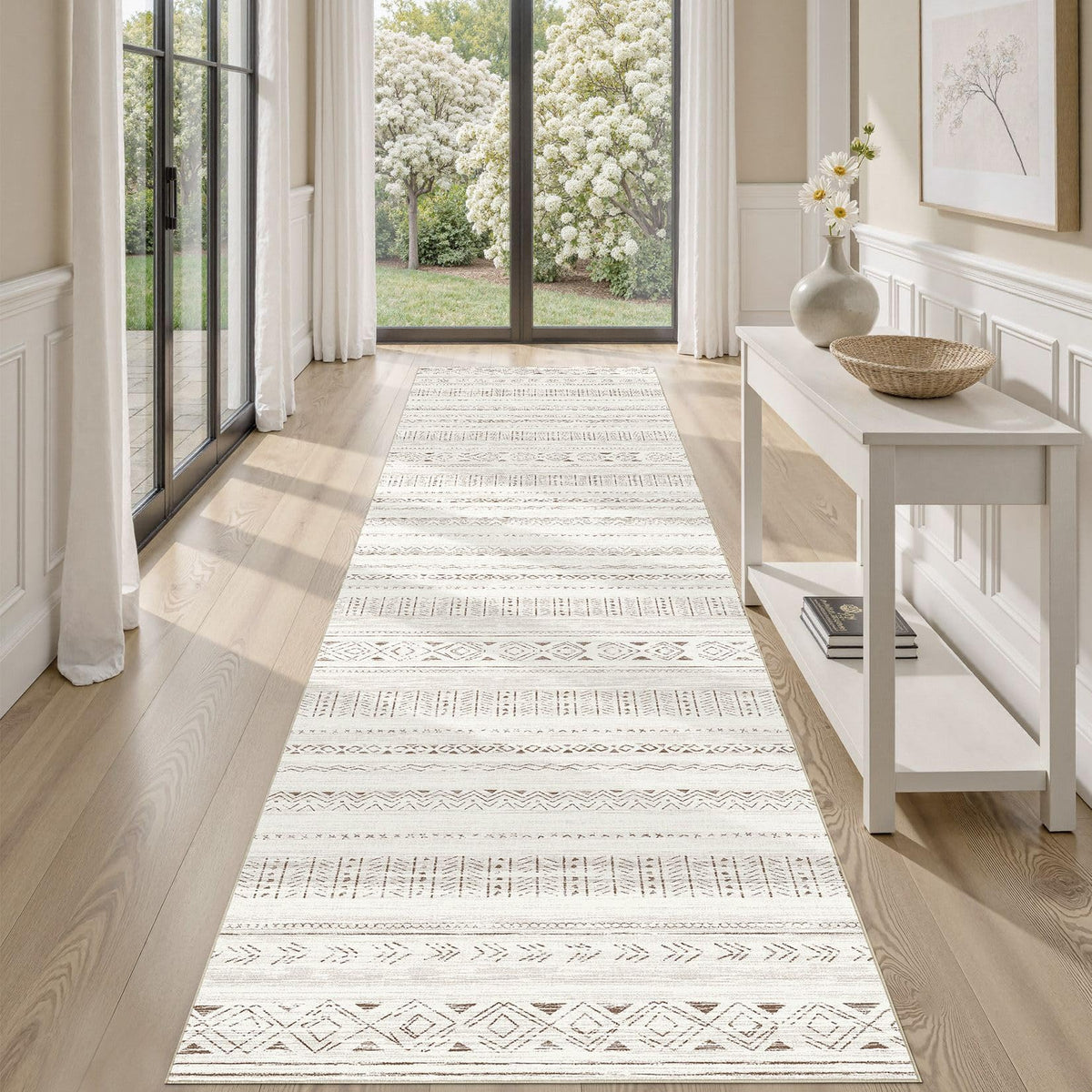 cotiled Boho 5x7 Area Rugs for Living Room: Soft Moroccan Washable Rug